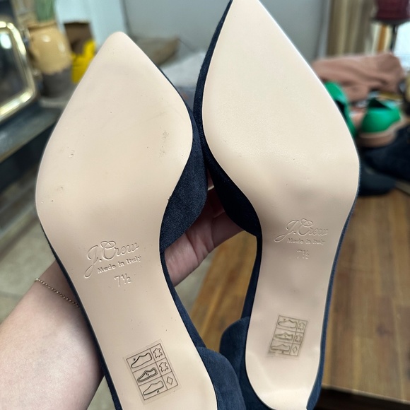 J. Crew Lucie suede pumps NEW! W 7.5 - Picture 3 of 3